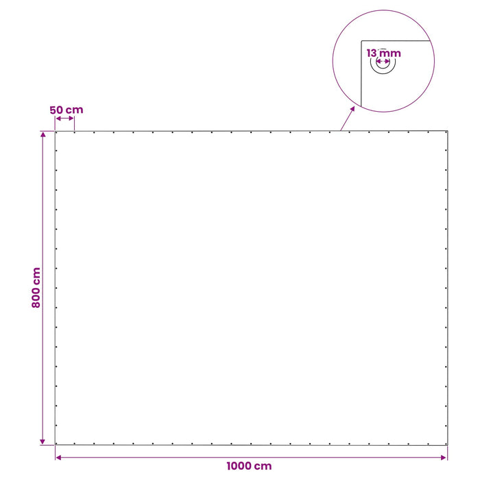 Împătură cu ochiuri Verde 8 x 10 m 140 gsm PE WALTI