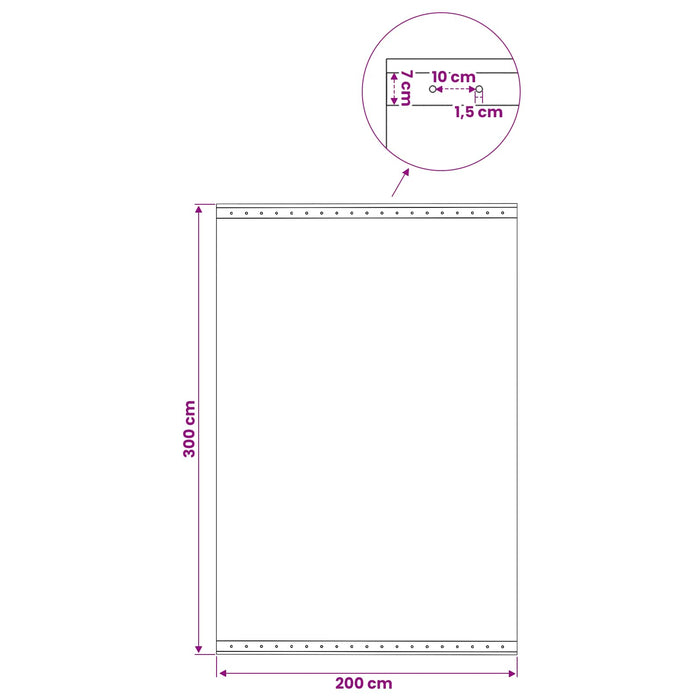 Împătură cu ochiuri Verde 3 x 2 m 260 gsm PE WALTI