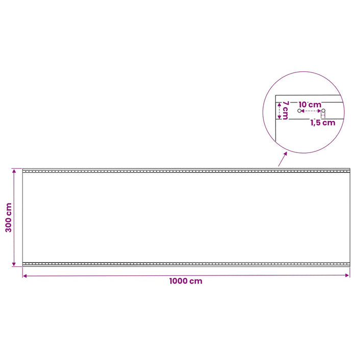 Împătură cu ochiuri Verde 3 x 10 m 260 gsm PE WALTI