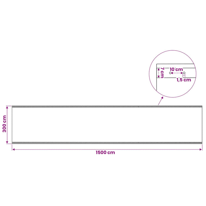 Împătură cu ochiuri Verde 3 x 15 m 260 gsm PE WALTI