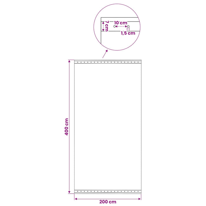 Împătură cu ochiuri Verde 4 x 2 m 260 gsm PE WALTI