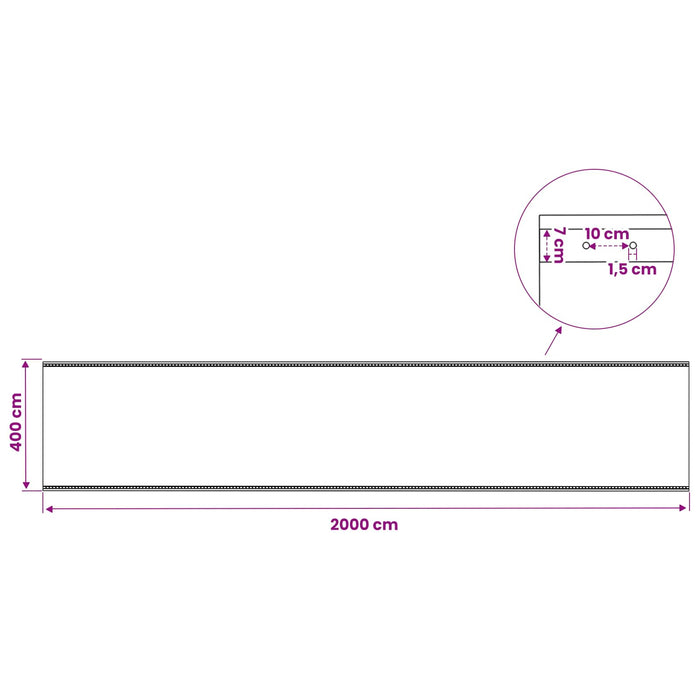Împătură cu ochiuri Verde 4 x 20 m 260 gsm PE WALTI