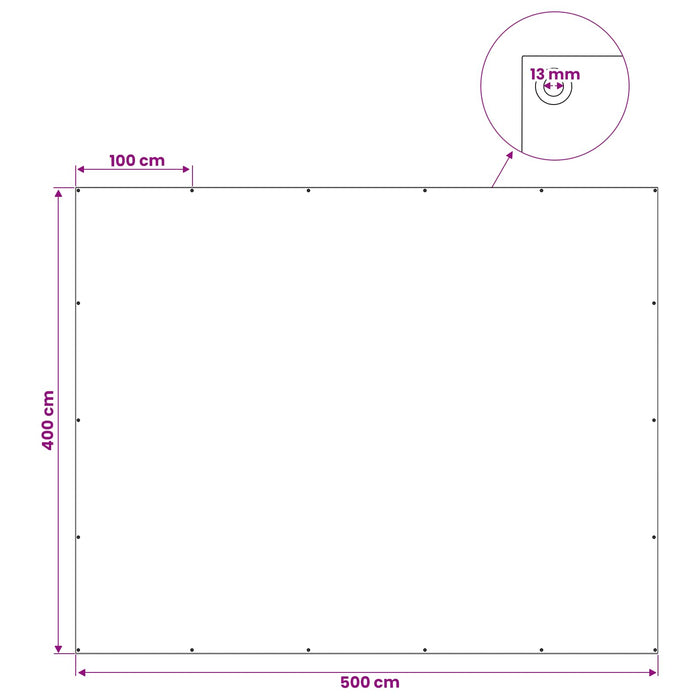 Împătură cu ochiuri Verde 4 x 5 m 90 gsm PE - WALTI WALTI