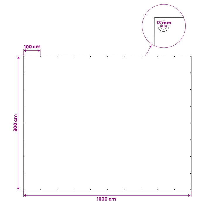 Împătură cu ochiuri Verde 8 x 10 m 90 gsm PE - WALTI WALTI