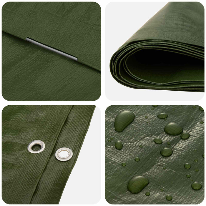 Împătură cu ochiuri Verde 3 x 5 m 180 gsm PE - WALTI WALTI
