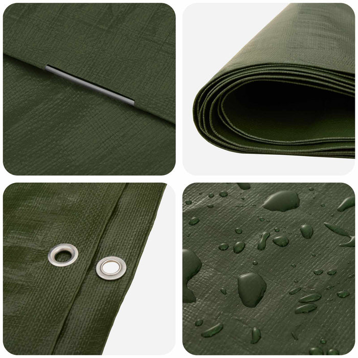 Împătură cu ochiuri Verde 4 x 5 m 260 gsm PE - WALTI WALTI