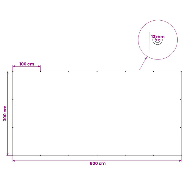 Împătură cu ochiuri Alb 3 x 6 m 90 gsm PE - WALTI WALTI
