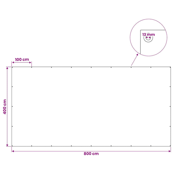 Împătură cu ochiuri Alb 4 x 8 m 90 gsm PE - WALTI WALTI