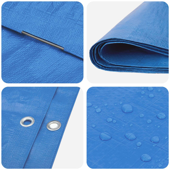 Împătură cu ochiuri albastru 6 x 10 m 90 gsm PE - WALTI WALTI