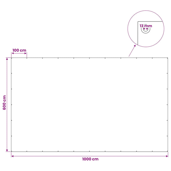 Împătură cu ochiuri albastru 6 x 10 m 90 gsm PE - WALTI WALTI