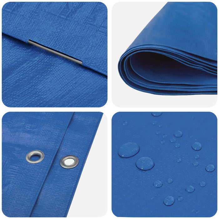 Împătură cu ochiuri albastru 2 x 3 m 260 gsm PE - WALTI WALTI