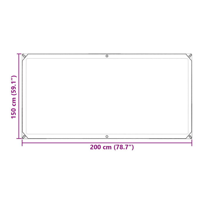 Prelată Transparent 2 x 1,5 m PE WALTI