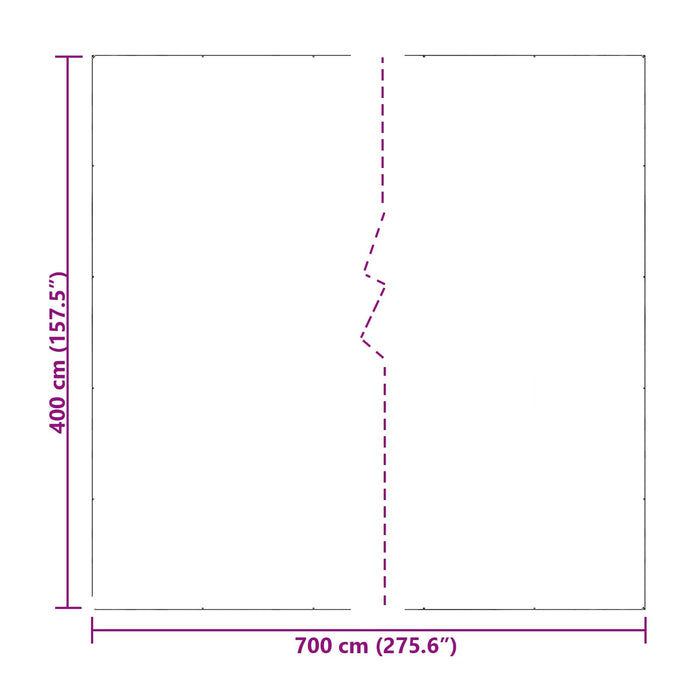 Prelată Transparent 7 x 4 m PE WALTI