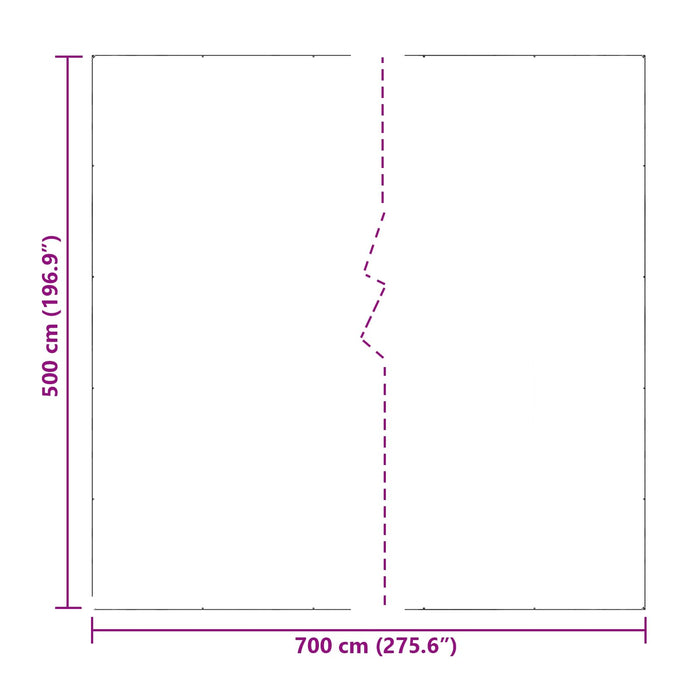 Prelată Transparent 7 x 5 m PE WALTI