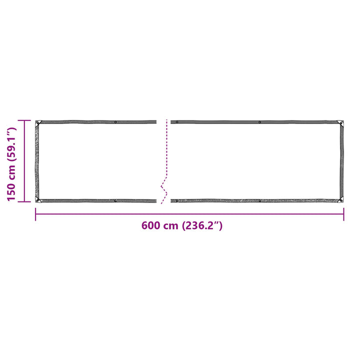Prelată Transparent 6 x 1,5 m PE WALTI