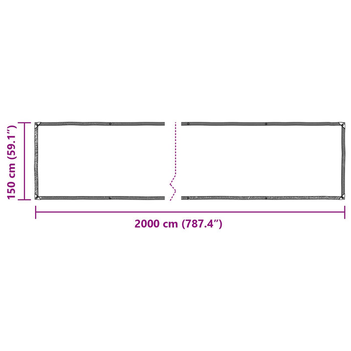 Prelată Transparent 20 x 1,5 m PE WALTI