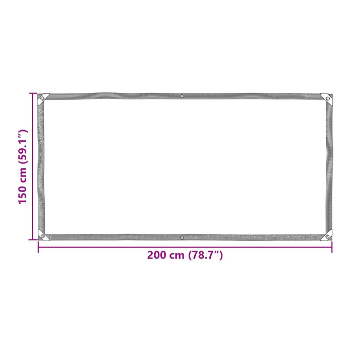 Prelată Transparent 2 x 1,5 m PE WALTI