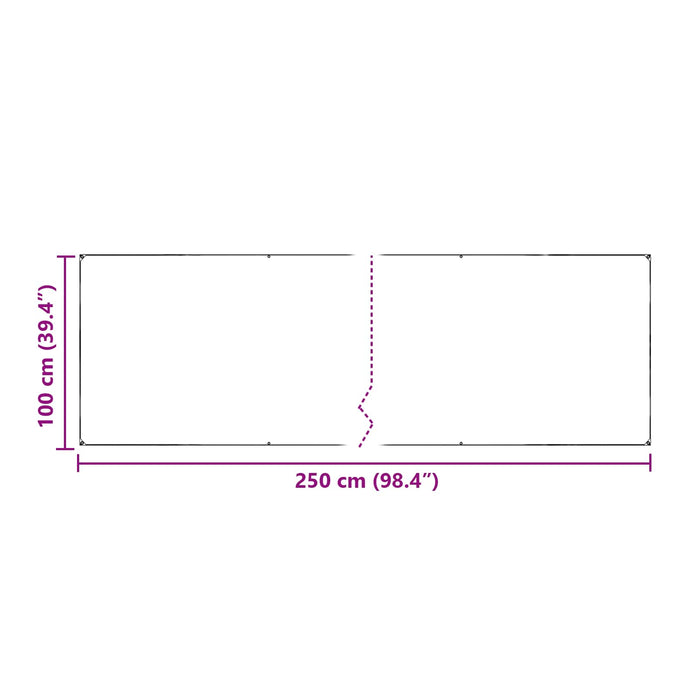 Prelată 350 gsm Transparent 2,5 x 1 m PVC WALTI