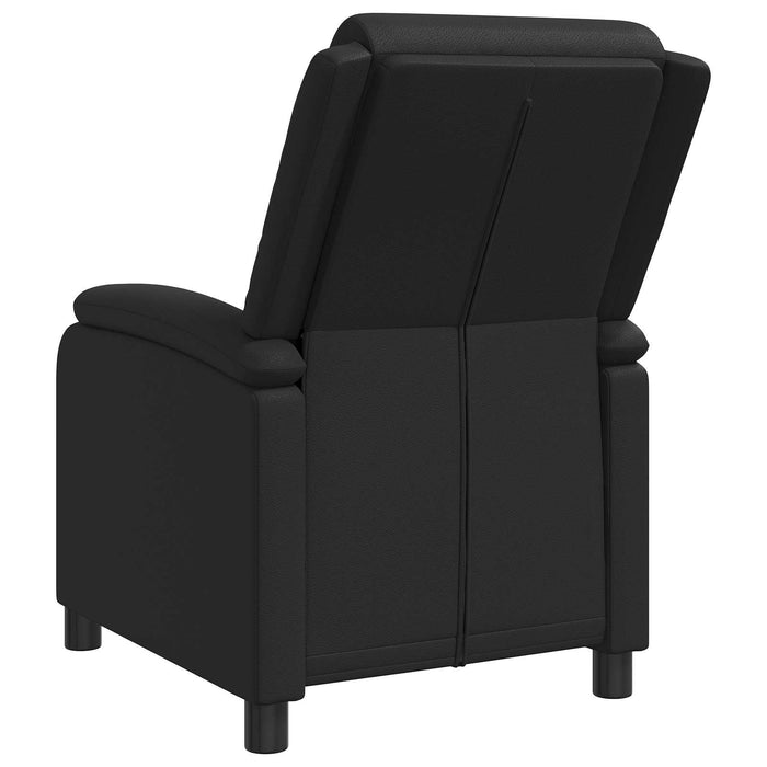 Fotoliu reclinabil Negru Piele artificială WALTI