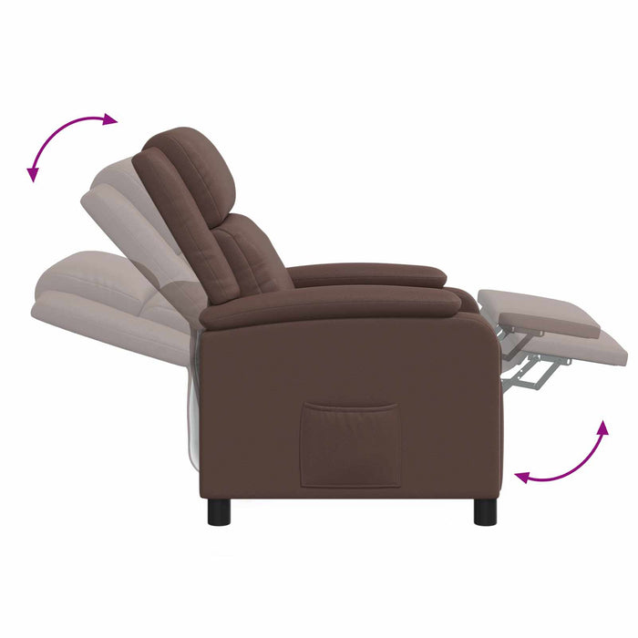 Reclinabil cu masaj Maro Piele artificială WALTI