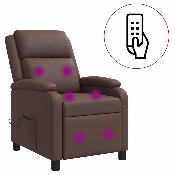 Reclinabil cu masaj Maro Piele artificială WALTI