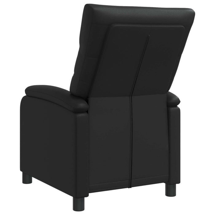 Fotoliu reclinabil Negru Piele artificială WALTI