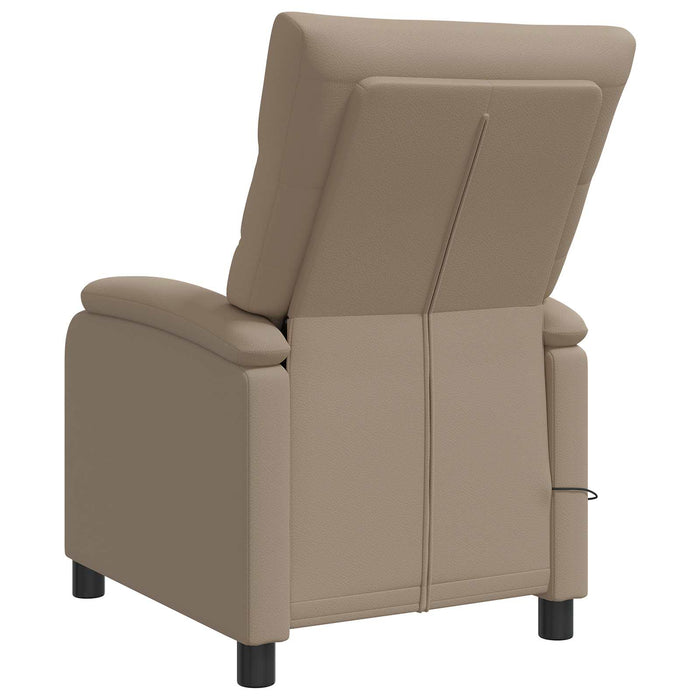 Reclinabil cu masaj Cappuccino Piele artificială WALTI