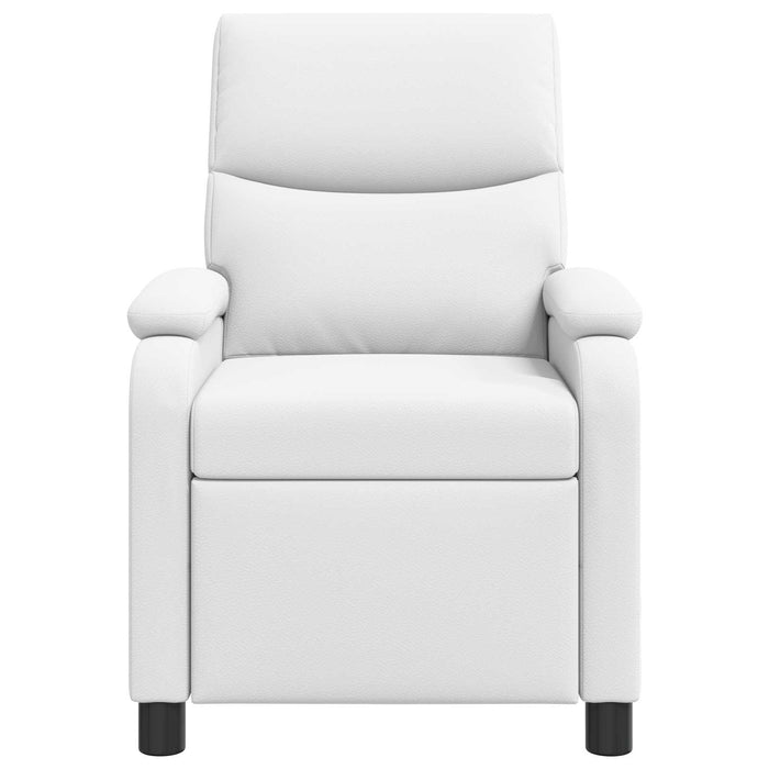 Fotoliu reclinabil Alb Piele artificială WALTI