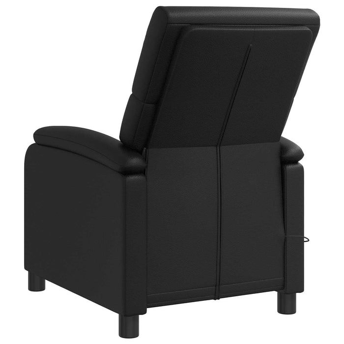 Reclinabil cu masaj Negru Piele artificială WALTI