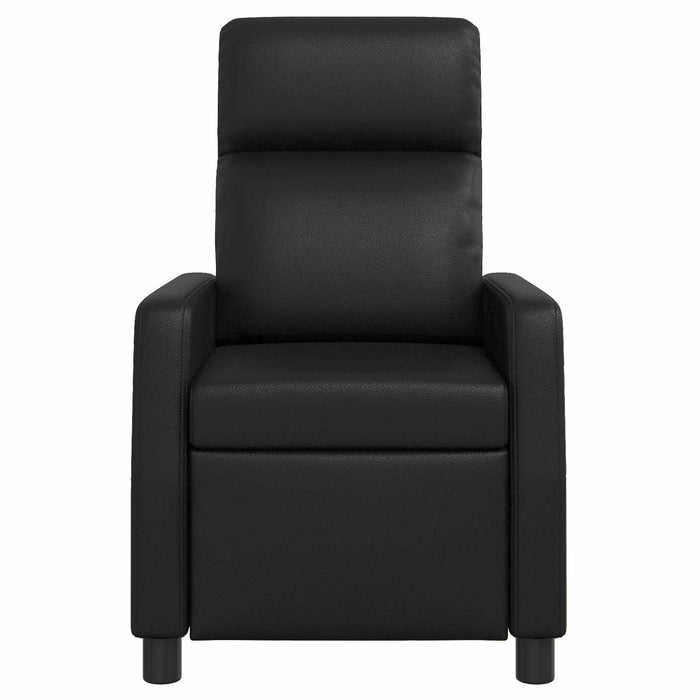 Fotoliu reclinabil Negru Piele artificială WALTI