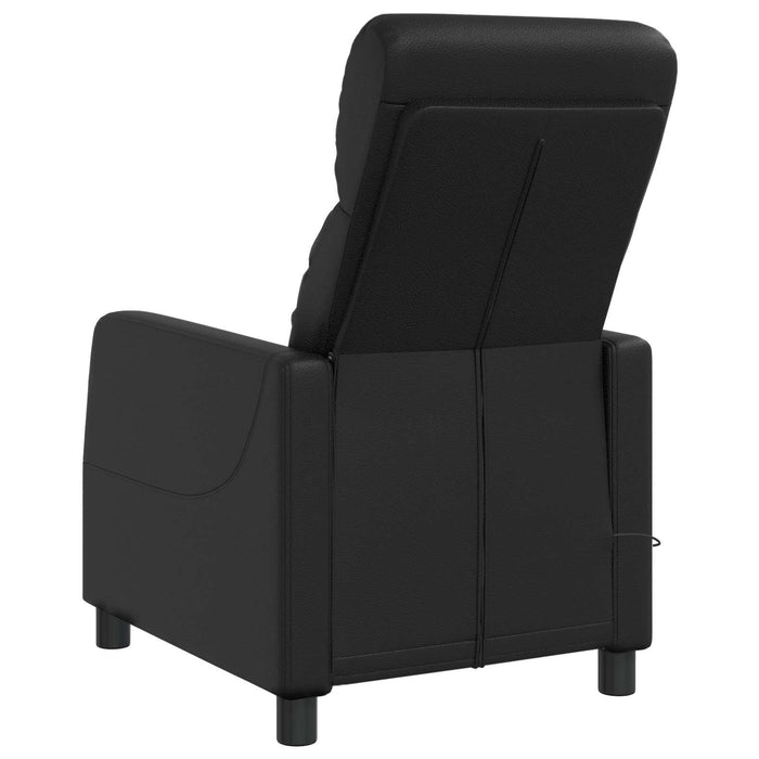 Reclinabil cu masaj Negru Piele artificială WALTI