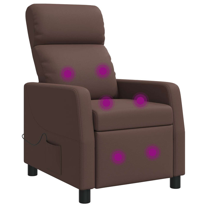 Reclinabil cu masaj Maro Piele artificială WALTI