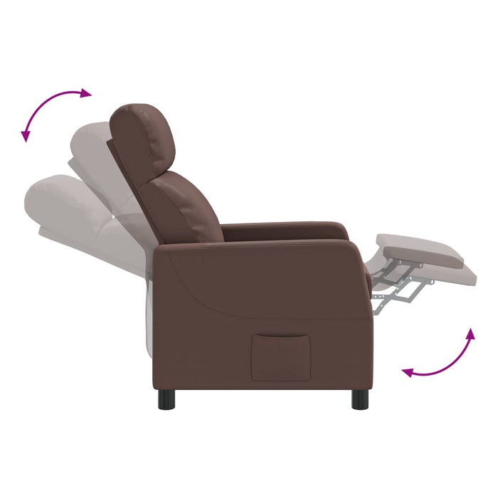 Reclinabil cu masaj Maro Piele artificială WALTI