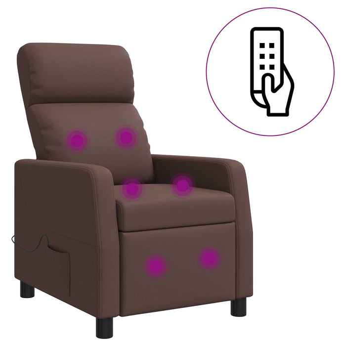 Reclinabil cu masaj Maro Piele artificială WALTI