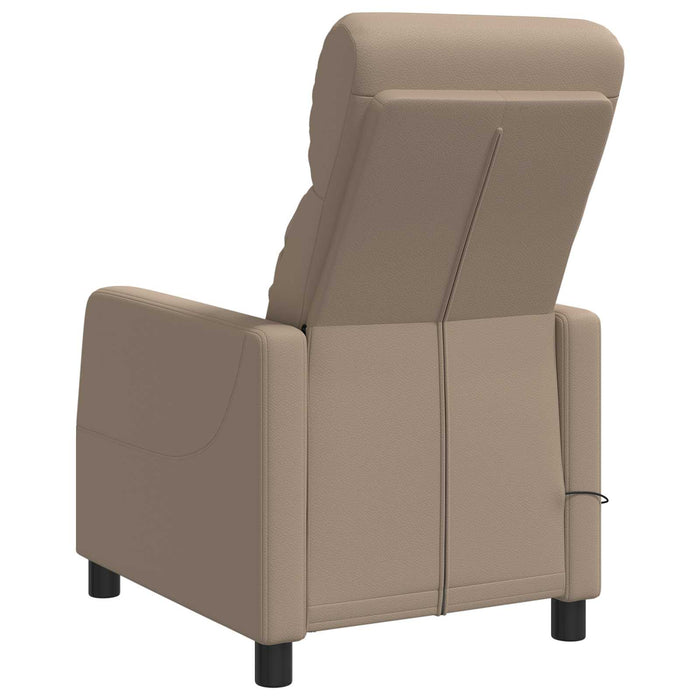 Reclinabil cu masaj Cappuccino Piele artificială WALTI