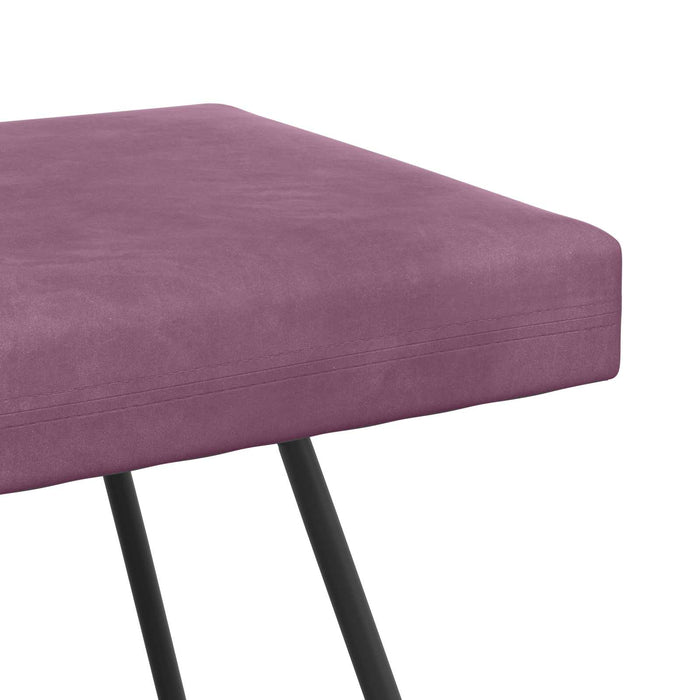 bancă Simplu Violet 80 x 40 x 45 cm Catifea WALTI