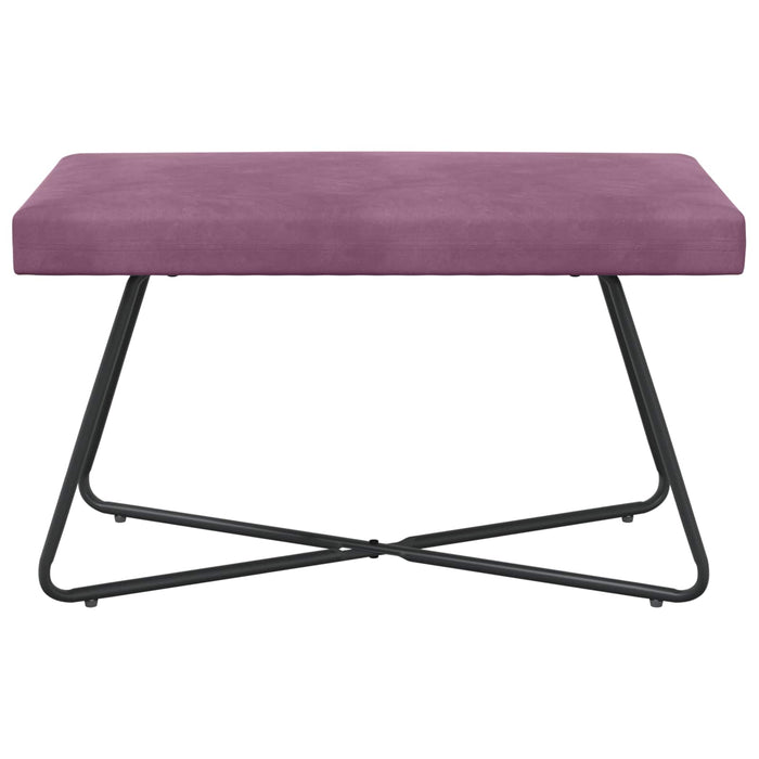 bancă Simplu Violet 80 x 40 x 45 cm Catifea WALTI