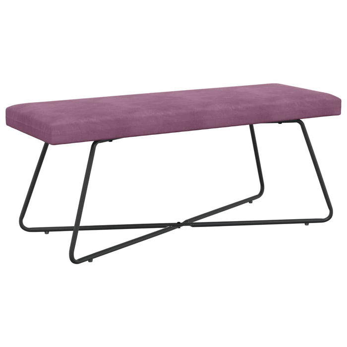 bancă Simplu Violet 110 x 40 x 45 cm Catifea WALTI