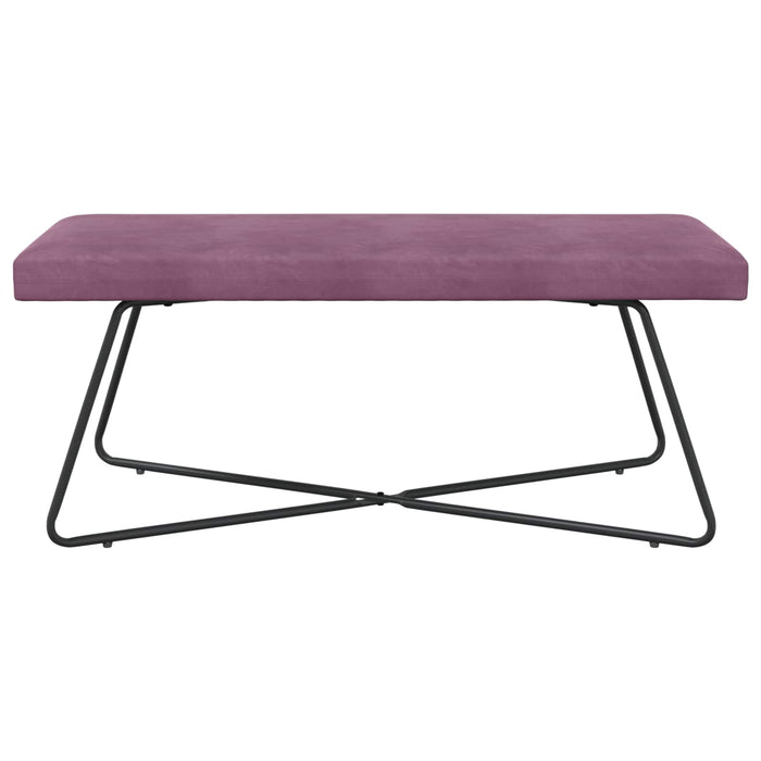 bancă Simplu Violet 110 x 40 x 45 cm Catifea WALTI