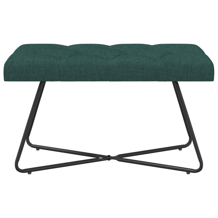 Bancă cu butoane capitonate Verde închis 80 x 40 x 46 cm WALTI