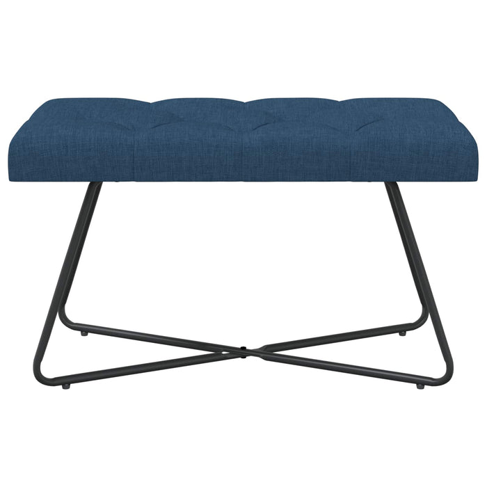 Bancă cu butoane capitonate albastru 80 x 40 x 46 cm Țesătură WALTI