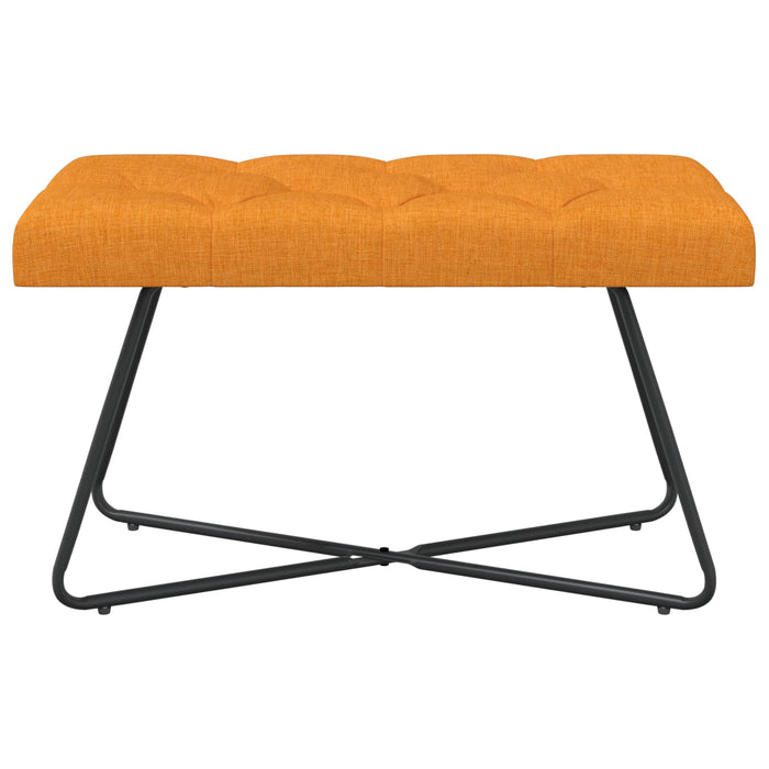 Bancă cu butoane capitonate Galben Întunecat 80 x 40 x 46 cm WALTI