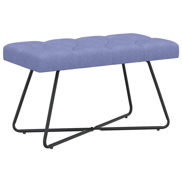 Bancă cu butoane capitonate Albastru Jeans 80 x 40 x 46 cm WALTI