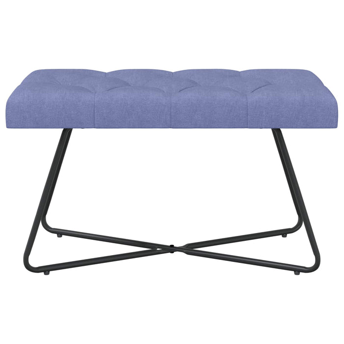 Bancă cu butoane capitonate Albastru Jeans 80 x 40 x 46 cm WALTI
