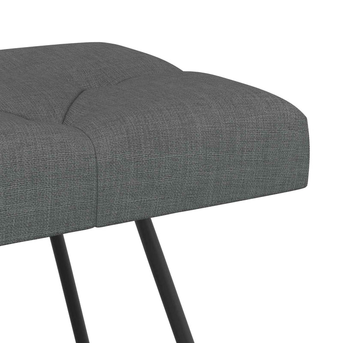 Bancă cu butoane capitonate Gri închis 110 x 40 x 46 cm WALTI