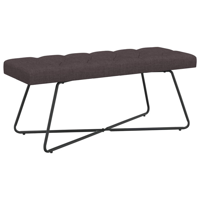 Bancă cu butoane capitonate Maro închis 110 x 40 x 46 cm WALTI