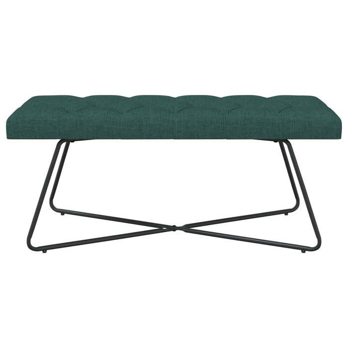 Bancă cu butoane capitonate Verde închis 110 x 40 x 46 cm WALTI