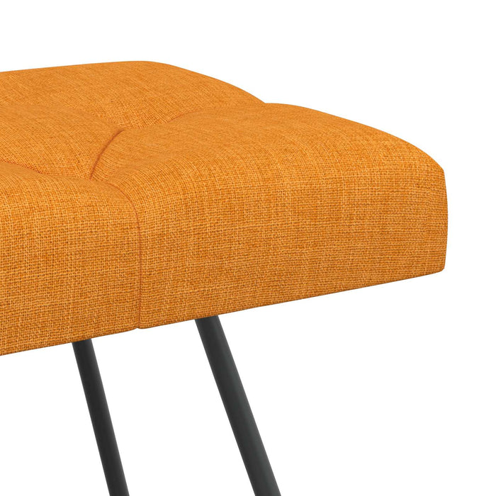 Bancă cu butoane capitonate Galben Întunecat 110 x 40 x 46 cm WALTI