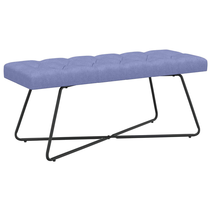 Bancă cu butoane capitonate Albastru Jeans 110 x 40 x 46 cm WALTI