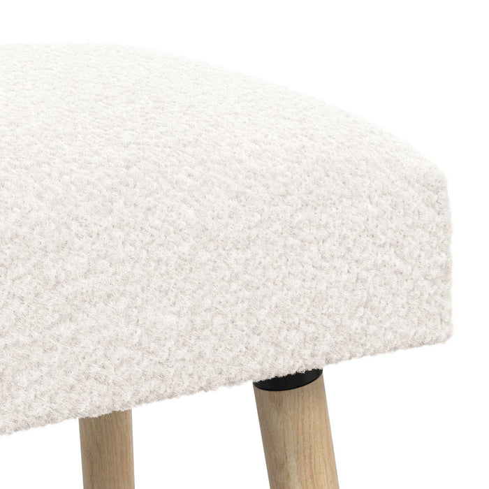 bancă Simplu Crem 60 x 40 x 45 cm Bouclé WALTI